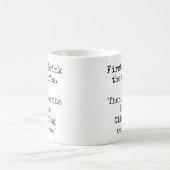 First Coffee Then I do the Rock Climbing funny コーヒーマグカップ (中央)