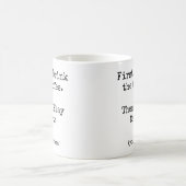 First Coffee Then I Play Darts funny コーヒーマグカップ (中央)