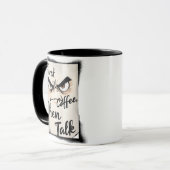 First Coffee Then Talk mug マグカップ (正面左)