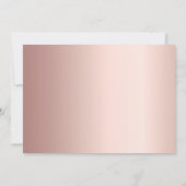 First Communionバラ金ゴールド写真サンキューカード 招待状 (裏面)