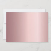 First Communionピンクの写真サンキューカード 招待状 (裏面)