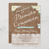 First Communion招待状スペインのfor Boy 招待状 (正面/裏面)