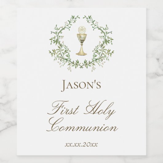 First Communion  ワインラベル (シングルラベル)