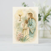 First Communion Angel Eucharist Remembrance 案内状 (スタンド正面)