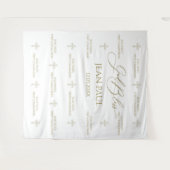 First Communion banner backdrop gold タペストリー (正面(横))