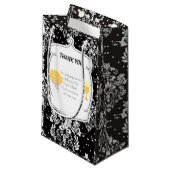 First Communion Blonde Hair Boy Thank You スモールペーパーバッグ (正面アングル)