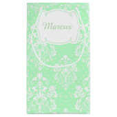 First Communion Blonde Hair Boy Thank You スモールペーパーバッグ (裏面)