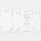 First Communion blue foliage chalice フェイバーボックス (見開き)