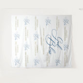 First Communion blue photobooth backdrop タペストリー (正面(横))