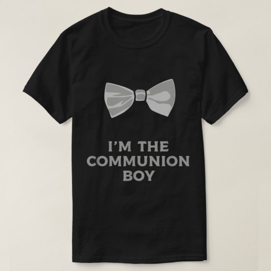 First Communion Boy 2022 Tie Bow Gift  Tシャツ (デザイン正面)