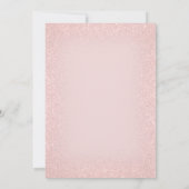 First Communion Catholic girl pink 招待状 (裏面)