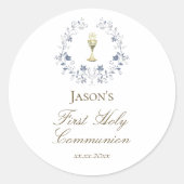 First Communion chalice  ラウンドシール (正面)