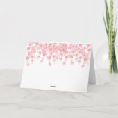 First Communion Cherry Blossom thank you card サンキューカード (裏面)