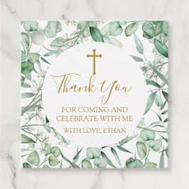 First Communion Eucalyptus leaves Favor Tags  フェイバータグ