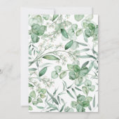 First Communion Eucalyptus leaves Invitation 招待状 (裏面)