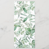 First Communion Eucalyptus leaves Menu  メニュー (裏面)