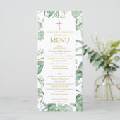 First Communion Eucalyptus leaves Menu  メニュー (スタンド正面)