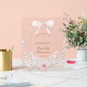 First Communion girl welcome アクリルサイン (ウェディング)