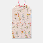 First Communion Girl Wildflowers Pink Arch Floral  ギフトタグ (裏面)