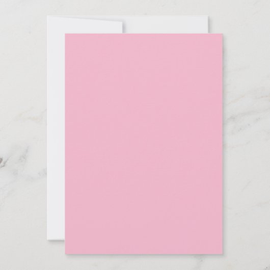 First Communion God Bless pink Invitation 招待状 (裏面)