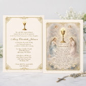 First Communion Invitation Anima Christi 招待状