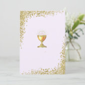 First Communion Invite Purple 招待状 (スタンド正面)