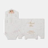 First Communion Marble Girl Photo Pink Orchid金ゴールド フェイバーボックス (折り畳みなし)