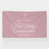 First Communion Mauve banner backdrop 横断幕 (横)