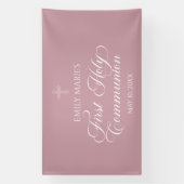First Communion Mauve banner backdrop 横断幕 (縦)