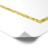 First Communion Pink Floral Welcome Sign ポスター (角)