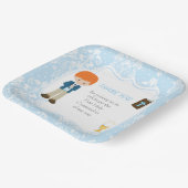 First Communion Red Hair Boy Thank You ペーパープレート (傾斜あり)