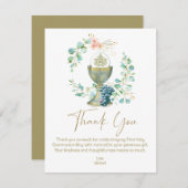 First Communion Thank You Eucalyptus  (正面/裏面)