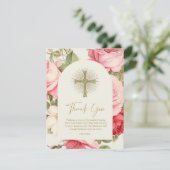 First Communion Thank You Pink Roses (スタンド正面)