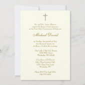 First Communion Vintage Boy with Jesus  招待状 (裏面)