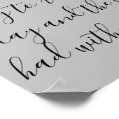 First Dance Song Lyrics Anniversary Gift Newlywed ポスター (角)