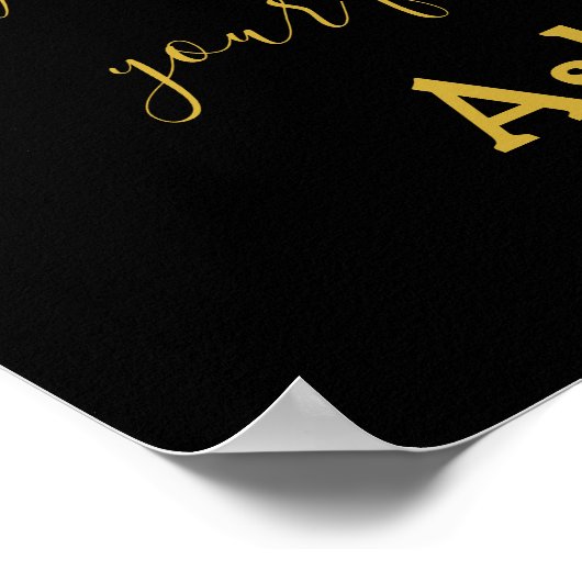 First Dance Song Lyrics Anniversary Gift Newlywed ポスター (角)