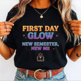 First Day Glow New Semester New Me student's  トライブレンドＴシャツ