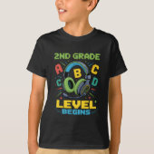 First Day Of 2nd Grade Level Begins Shirt Gamer Bo Tシャツ (正面)