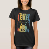 First Day Of 7th Grade Level Unlocked Back To Scho Tシャツ (正面)