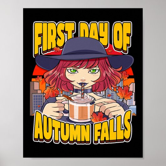 First Day Of Autumn Falls September Autumnal Equin ポスター (正面)