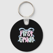 First Day Of First Grade Floral Bundle For Teacher キーホルダー (正面)