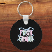 First Day Of First Grade Floral Bundle For Teacher キーホルダー (正面)