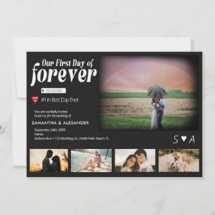 First Day of Forever Movie Poster 5 Photo 結婚's 招待状