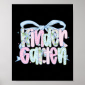 First Day Of Kindergarten Floral Bundle For Teache ポスター (正面)