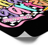 First Day Of Kindergarten Floral Bundle For Teache ポスター (角)