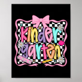 First Day Of Kindergarten Floral Bundle For Teache ポスター (正面)