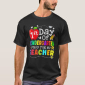 First Day Of Kindergarten Pray For My Teacher Back Tシャツ (正面)
