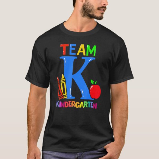 First Day Of Kindergarten Pre K Squad Team Kinderg Tシャツ (正面)