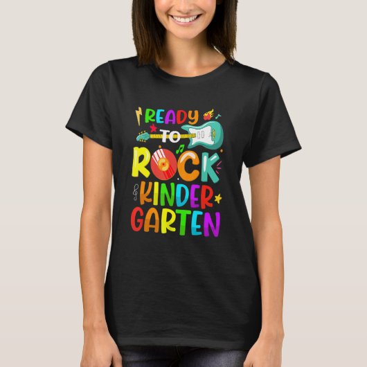 First Day Of Kindergarten Ready To Rock Kindergart Tシャツ (正面)