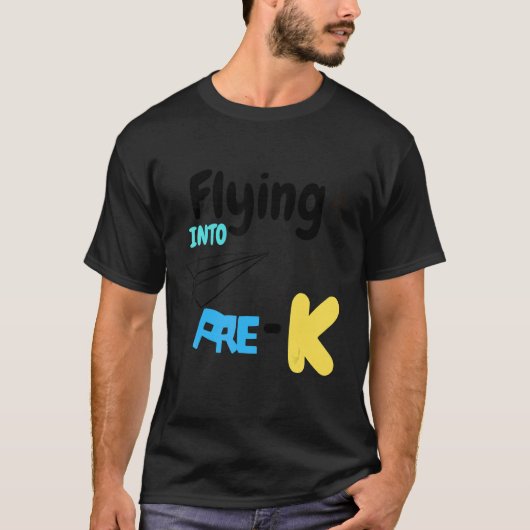 First Day of Pre K Back To School Flying into PreK Tシャツ (正面)